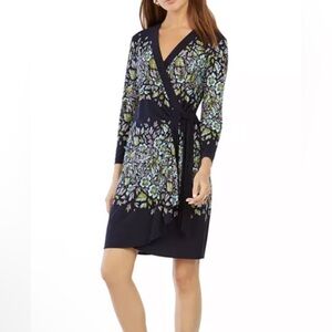 NWT BCBG Adele Printed Wrap Dress - XS/XXS